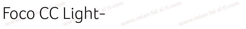Foco CC Light字体转换